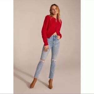 Favorite Daughter The Valentina Super High Rise Cigarette Ankle Jeans Malibu 25